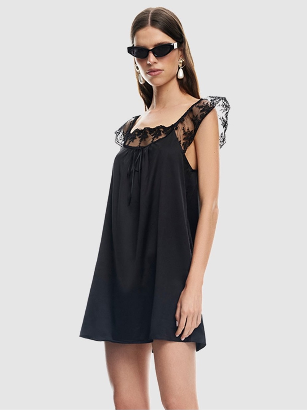 LIONESS | 11:11 MINI DRESS | OBSIDIAN | 1B - Picture 2 of 6